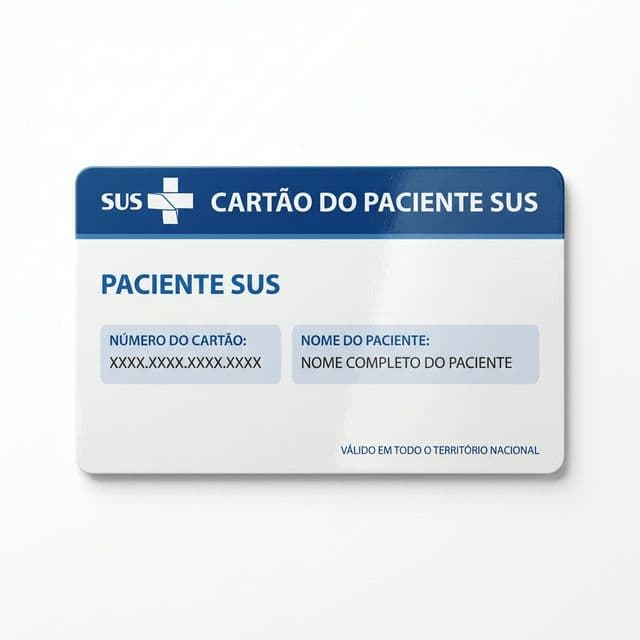 Cartão PVC para Paciente SUS