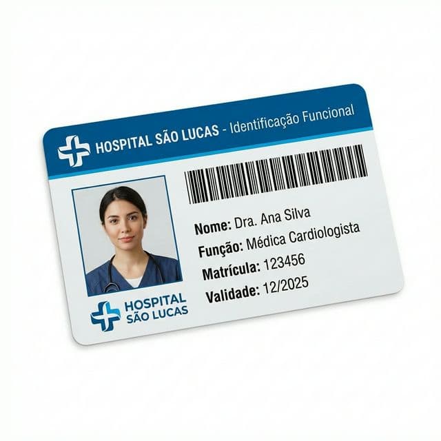 Crachá Hospital Personalizado