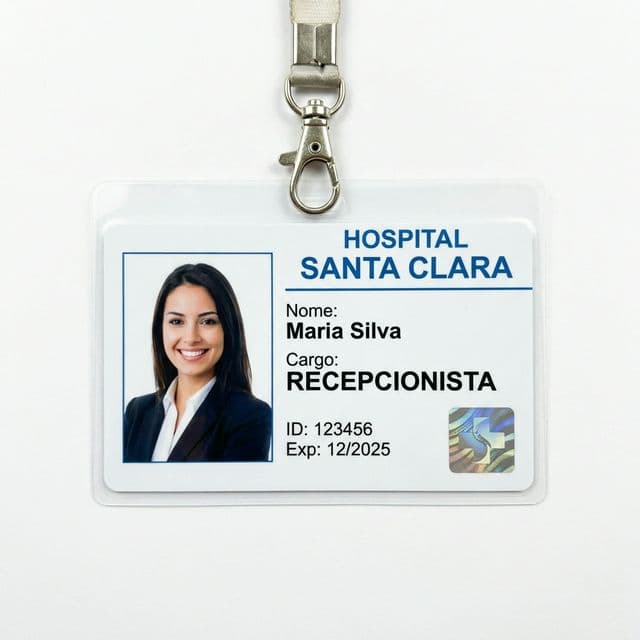 Crachás para Recepcionistas