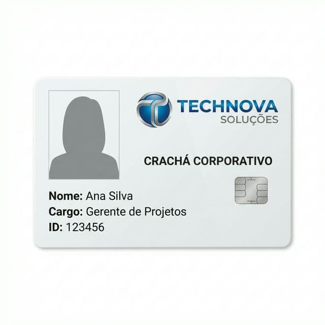 Impressão de Crachá em PVC